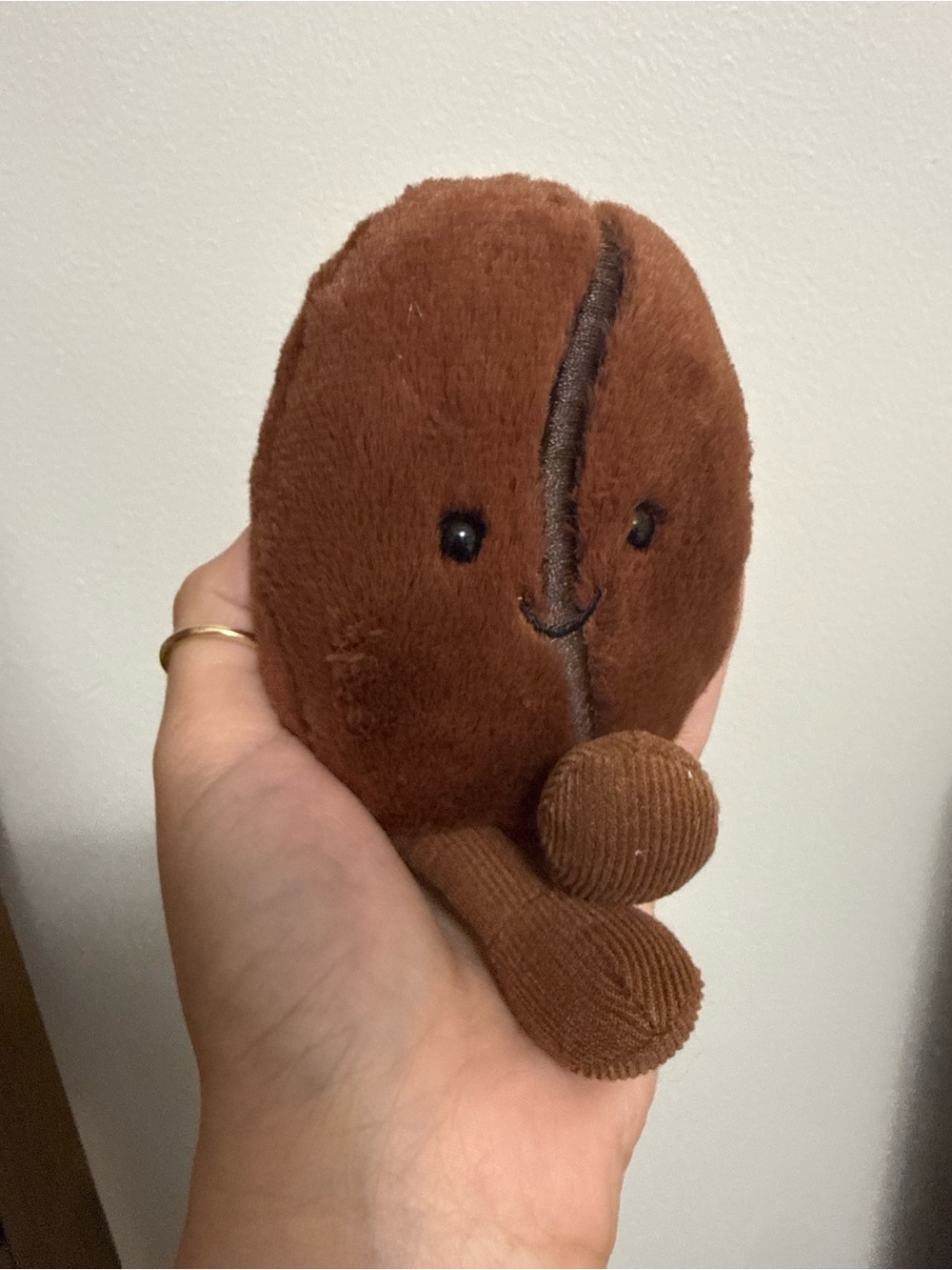 Jellycat Coffee Bean NWOT